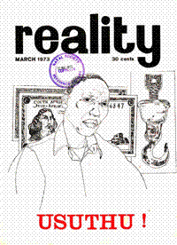 Reality Vol. 5 No. 1 Mar 1973