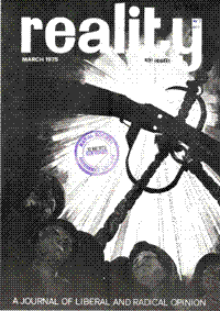Reality Vol. 7 No. 1 Mar 1975 