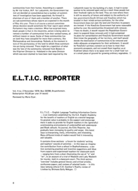 E. L. T. I. C Reporter