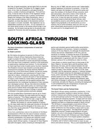 South Africa Through the Looking-Glass