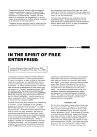 In the Spirit of Free Enterprise