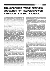 Transforming Itself: Peoples Power and Socie