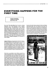 Everything Happens for the First Time: Nadine