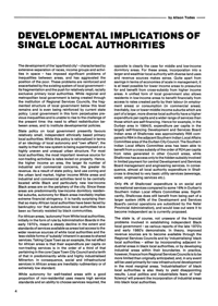 
Developmental Implications of Single Local Authorities

