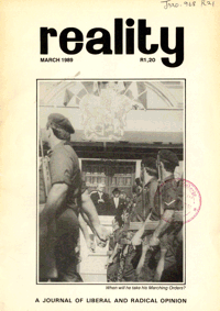 Reality Vol. 21 No. 2 Mar 1989