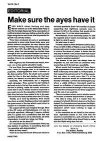 Editorial: Make Sure the Ayes Have it