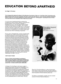Education Beyond Apartheid