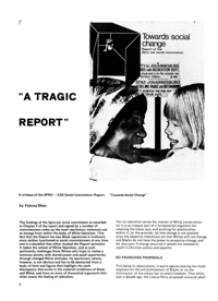 'A Tragic Report'