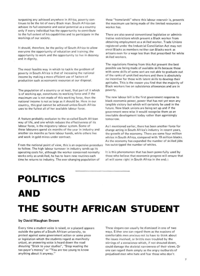 Politics and The South African Student