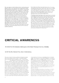 Critical Awareness