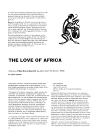 The Love of Africa