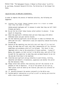 The Employment Process: A Manual on Black La