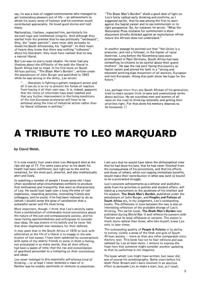 A Tribute to Leo Marquard