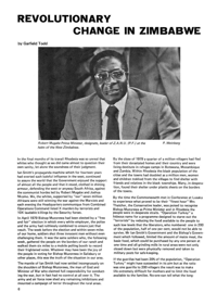 Revolutionary Change in Zimbabwe