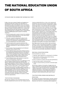 The National Education Union of South Africa