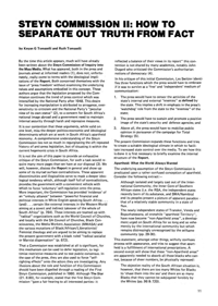 
Steyn Commission II: How to Separate Truth from Fact
