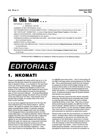 Editorial: Nkomati