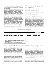 Pessimism About The Press