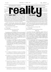 Reality Vol. 19 No. 3 May 1987