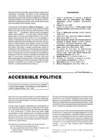 Accessible Politics