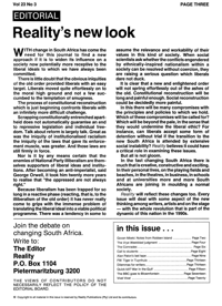 Editorial: Realitys New look