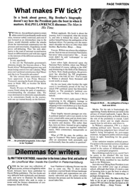 Dilemmas For Writers