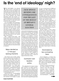 Is the ond of ideology nigh?