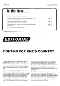 Editorial: Fighting For Ones Country