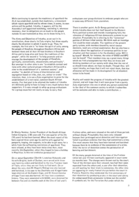 Editorial: Prosecution and Terrorism
