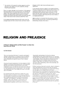 Religion and Prejudice
