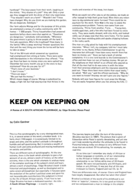 Keep on Keeping on