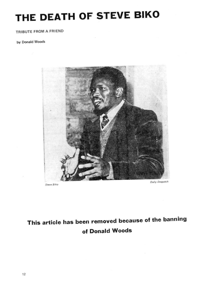 The Death of Steve Biko