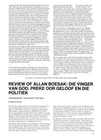 
Review of Allan Boesak: Die Vinger Van God. Preke Oor Geloof en die Politiek

