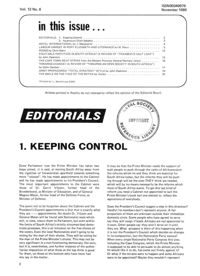 Editorial: Keeping Control