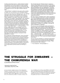 
The Struggle for Zimbabwe - The Chimurenga War
