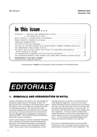 
Editorial: Removals and Urbanisation in Natal
