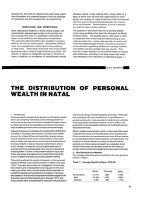 The Distribution of Personal Wealth in Natal