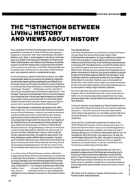 
The Distinction Between Living History and Views About History
