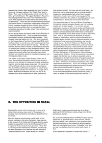 Editorial: The Opposition in Natal
