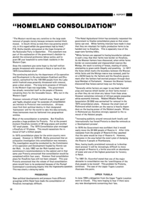 'Homeland Consolidation'