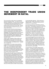 
The Independent Trade Union Movement in Natal
