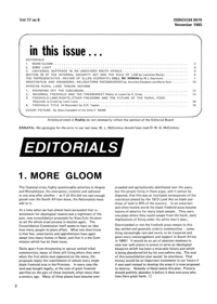 Editorial: More Gloom