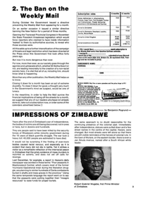 Impressions of Zimbabwe