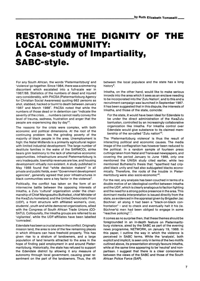 
Restoring the Dignity of the Local Community: A Case-Study of Impartiality, SABC-Style
