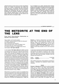 The Meteorite at the End of the Lens