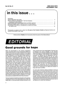 Editorial: Good Grounds for Hope