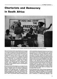 Charterists and Democracy in South Africa
