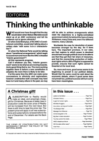 Editorial: Thinking the Unthinkable