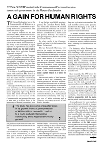 A Gain for Human Rights