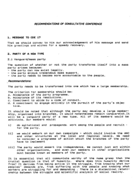 Recommendations of Consultative Conference